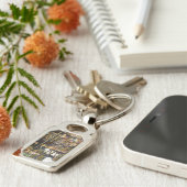 Maakt de creativiteit glimmend des te helderder sleutelhanger (Zijkant)