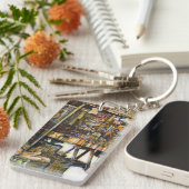 Maakt de creativiteit glimmend des te helderder sleutelhanger (Voorkant Rechts)