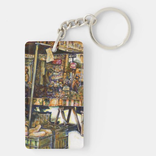 Maakt de creativiteit glimmend des te helderder sleutelhanger (achterkant)