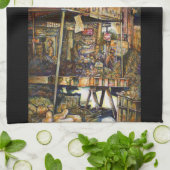 Maakt de creativiteit glimmend des te helderder theedoek (Gevouwen)