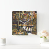 Maakt de creativiteit glimmend des te helderder vierkante klok (Huis)