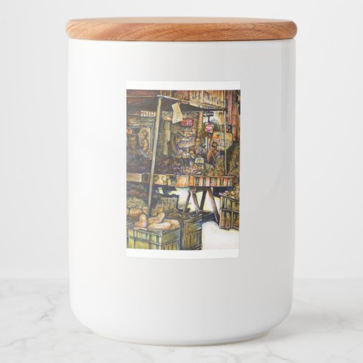Maakt de creativiteit glimmend des te helderder voedselcontainer etiket (Voorkant)
