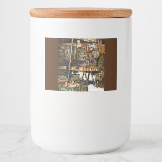 Maakt de creativiteit glimmend des te helderder voedselcontainer etiket (Voorkant)