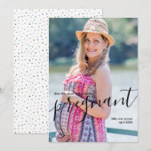 Maakt deze foto mij er Zwangerschap uit? Aankondiging (Voorkant / Achterkant)