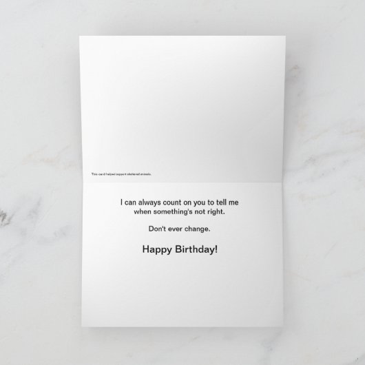 Maakt deze kaart mijn kont groot? (Binnen)