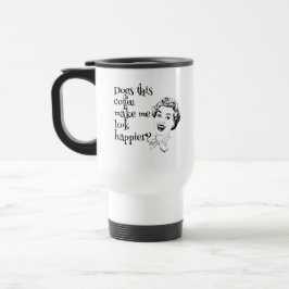 Maakt deze koffie me gelukkiger? Travel Mug Reisbeker