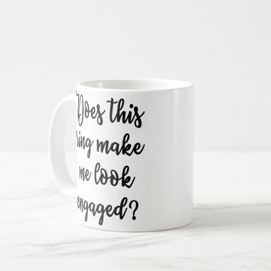 Maakt deze ring me betrokken Mok? Koffiemok (Voorkant links)