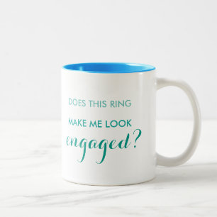Maakt deze ring me betrokken mok. tweekleurige koffiemok