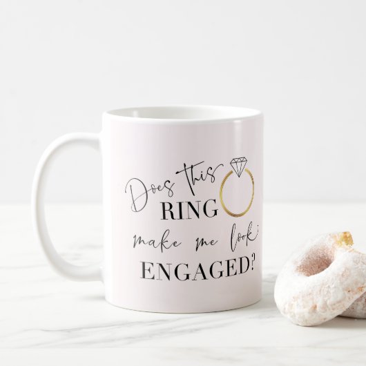 Maakt deze ring me bezig met kalligrafie? koffiemok (Met donut)