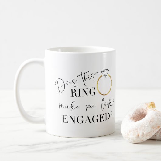 Maakt deze ring me bezig met kalligrafie? koffiemok (Met donut)
