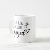 Maakt deze ring me een gebundelde bride laten zien koffiemok (Voorkant links)