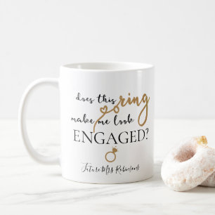 Maakt deze ring me een geëngageerde toekomstige M Koffiemok