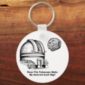 Maakt deze telescoop mijn asteroïde groot? sleutelhanger (Voorkant)