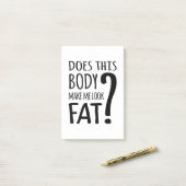 Maakt dit lichaam me lekker? post-it® notes (Op bureau)