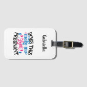 Maakt dit me zwanger? bagagelabel (Voorkant (horizontaal))