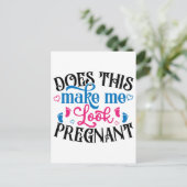 Maakt dit me zwanger? briefkaart (Staand voorkant)