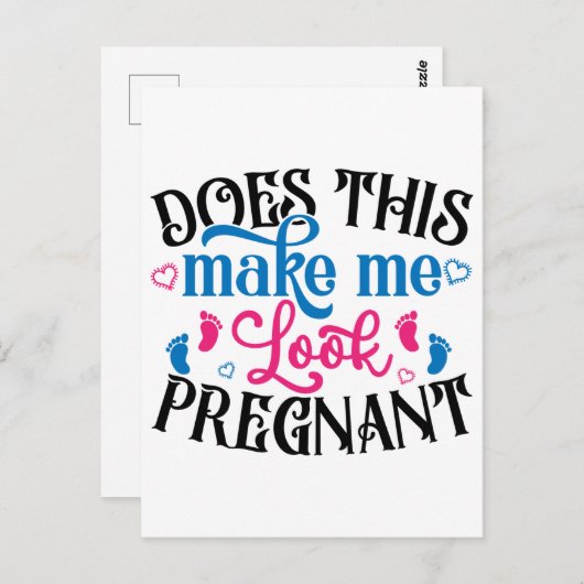 Maakt dit me zwanger? briefkaart (Voorkant / Achterkant)