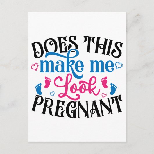 Maakt dit me zwanger? briefkaart (Voorkant)