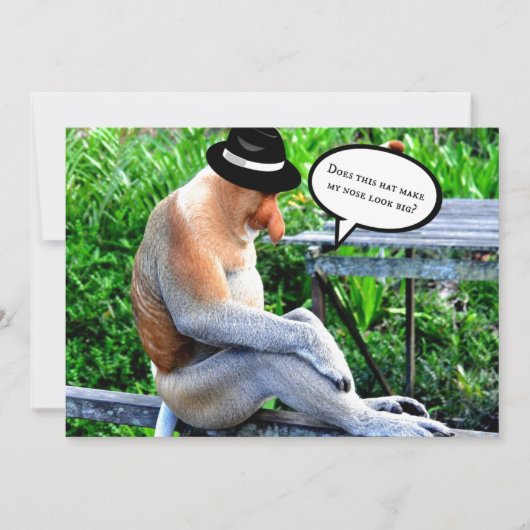 Maakt dit pet mijn neus groot? kaart (Voorkant)