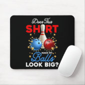 Maakt dit Shirt mijn look groot Bowling LL Bowler Muismat (Met muis)
