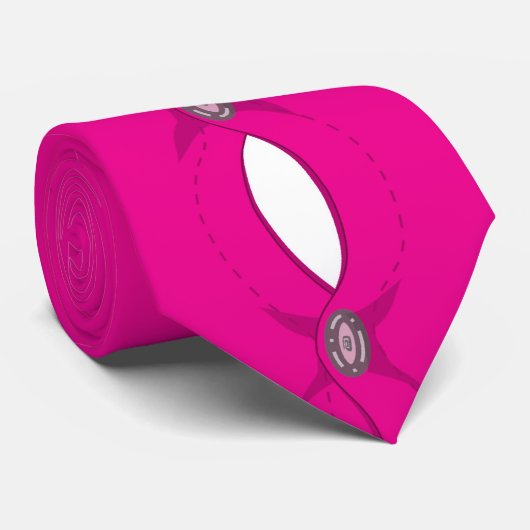 Maakt dit Stropdas me er gek van? (magenta) (Opgerold)