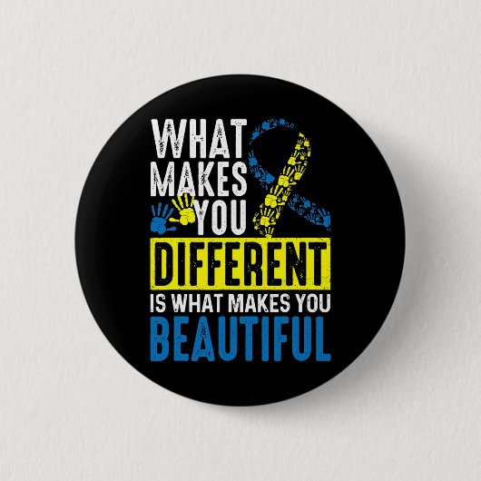 Maakt je anders, dat is wat je mooi maakt ronde button 5,7 cm (Voorkant)