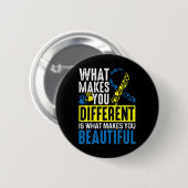 Maakt je anders, dat is wat je mooi maakt ronde button 5,7 cm (Voorkant /achterkant)