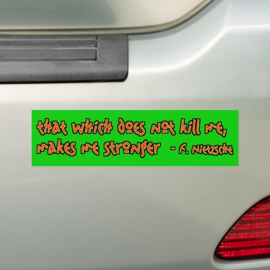 maakt me sterker bumpersticker (Op auto)