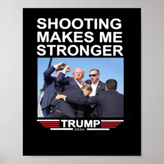 Maakt me sterker Trump 2024 Shirt Poster (Voorkant)