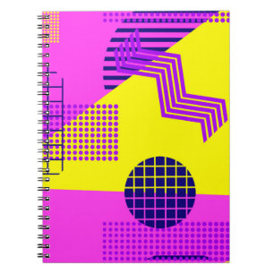 Maakt naadloos patroon, geometrische vormen in de notitieboek