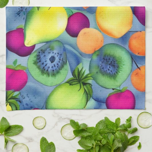 Maakt naadloos patroon mogelijk theedoek (Gevouwen)