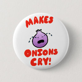 Maakt Onions droog! Ronde Button 5,7 Cm
