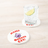 Maakt Onions droog! Zandsteen Onderzetter (Zijkant)