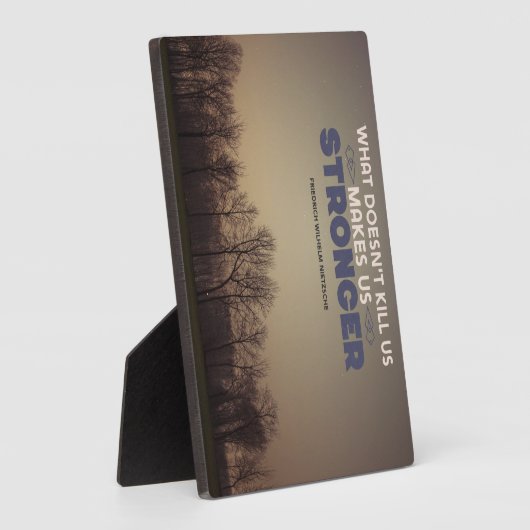 maakt ons sterker fotoplaat (Zijkant)