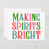 Maakt spirits helder briefkaart (Voorkant / Achterkant)