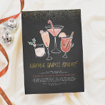 Maakt spirits helder | Chalkboard Cocktail Party Kaart<br><div class="desc">Gevoelige geesten helder maken! Een set met de hand geverfde kerstdrinken, met inbegrip van een martini met een snoepriet, gemulgeerde wijn met steranijs sinaasappel, kaneel, champagne met snoep en diepgevroren bessen, en een wit russisch gedecoreerd met een vleugje heilig tegen een achtergrond van een krijt. Hieronder staat met de hand...</div>