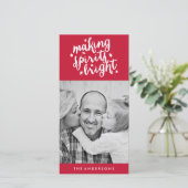 Maakt spirits helder feestdagenkaart (Staand voorkant)