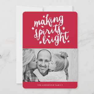 Maakt spirits helder feestdagenkaart