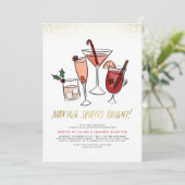 Maakt spirits helder | Kerstcocktail Kaart (Staand voorkant)