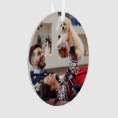 Maakt spirits helder | Moderne Rode kerstfoto Ornament (voorkant)