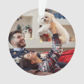 Maakt spirits helder | Moderne Rode kerstfoto Ornament (voorkant)