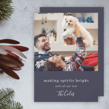 Maakt spirits helder | Navy Blue-kerstfoto