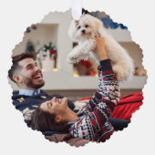 Maakt spirits helder | Navy Blue-kerstfoto Ornament Kaart (Voorkant)