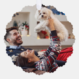 Maakt spirits helder | Navy Blue-kerstfoto Ornament Kaart