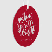 Maakt spirits helder ornament (voorkant)