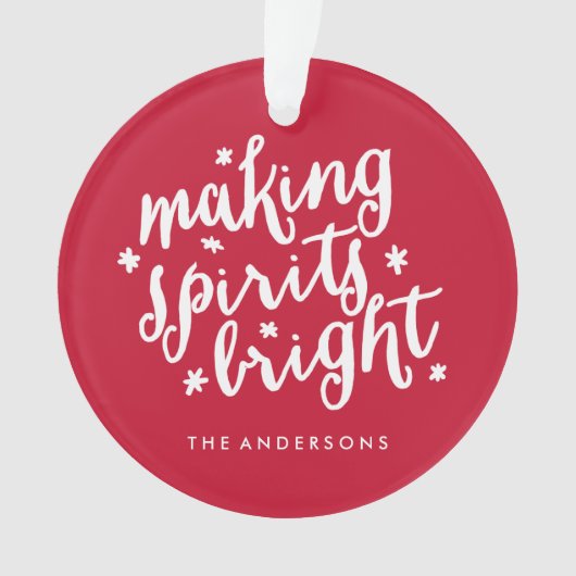 Maakt spirits helder ornament (voorkant)