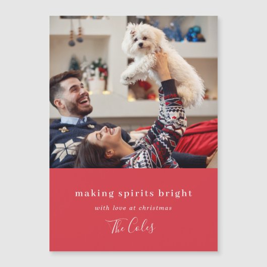 Maakt spirits helder | Rood kersttasmagnetisch (Voorkant)