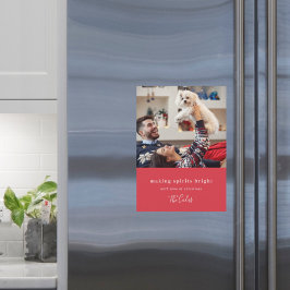 Maakt spirits helder | Rood kersttasmagnetisch