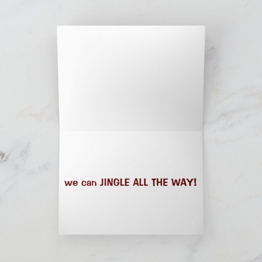 MAAKT U DIT JAAR HET BESLUIT "NAUWHTY OF NICE"? FEESTDAGEN KAART (Binnen)