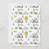 maakte vier avontuur 4e verjaardag uitnodiging (Achterkant)